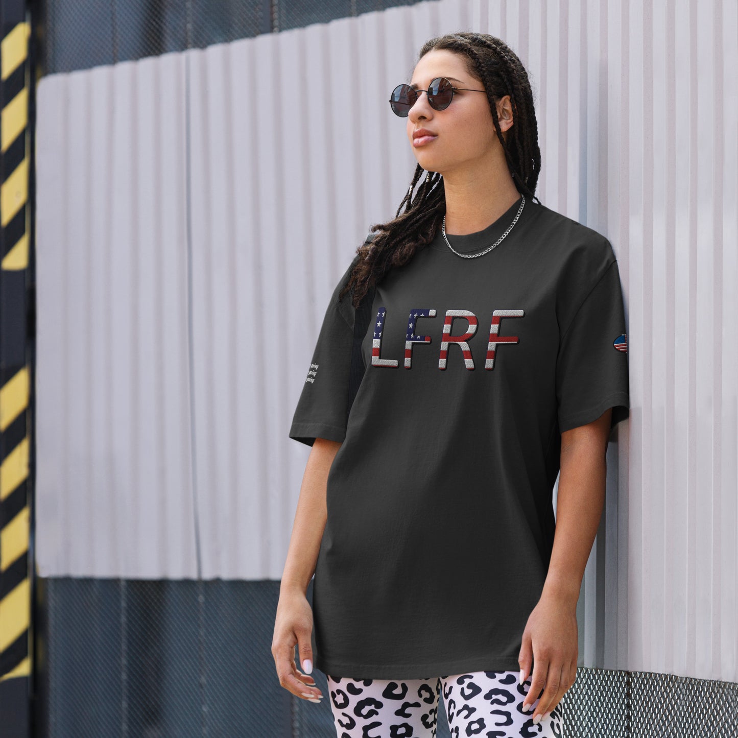 Oversized faded LFRF T