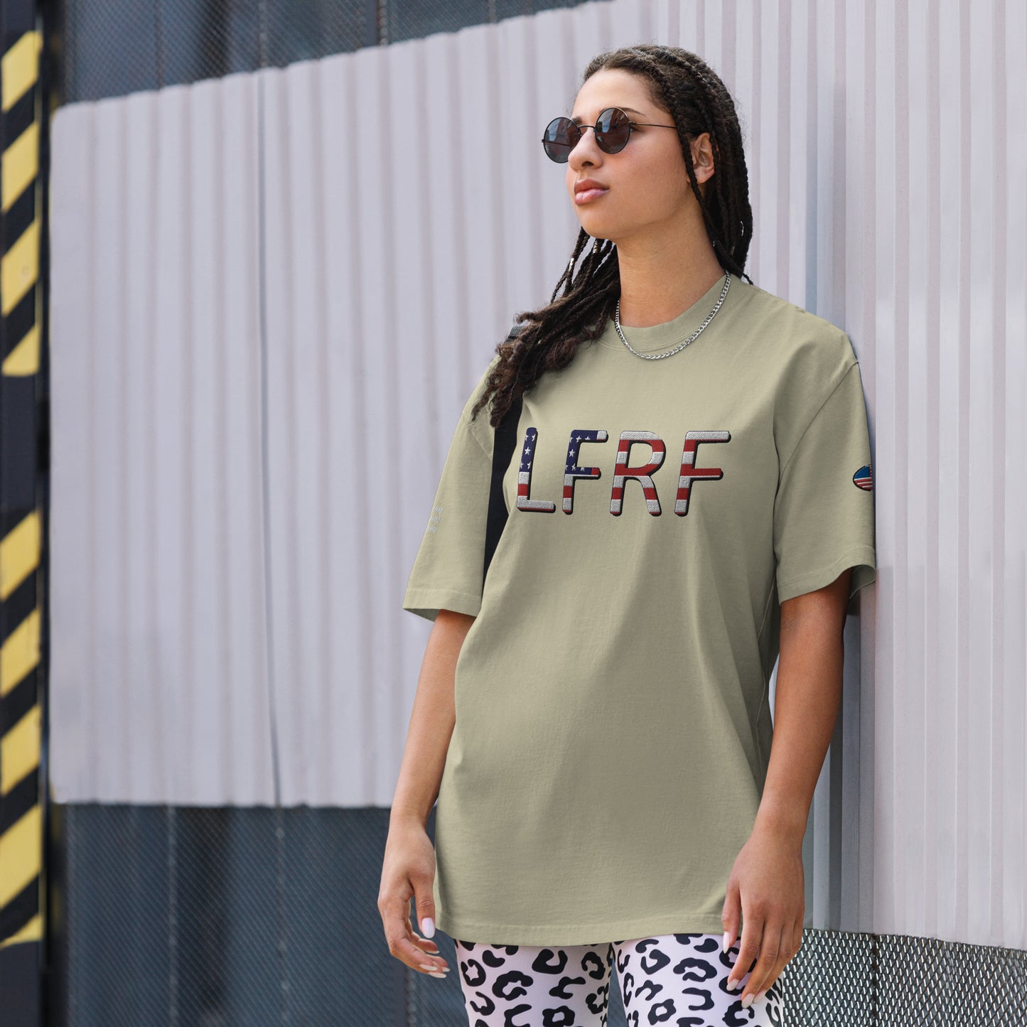 Oversized faded LFRF T